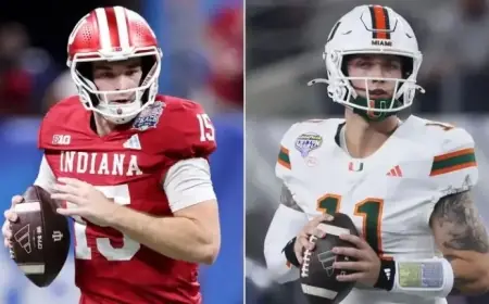Indiana and Miami Battle for College Football Playoff National Championship