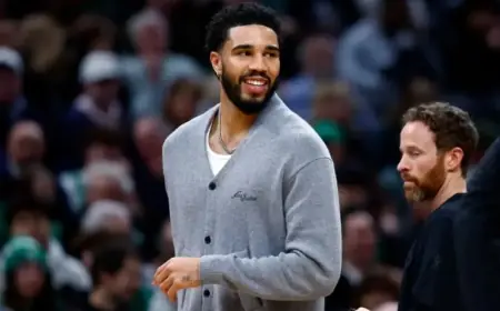 Jayson Tatum Nears Return with Intense On-Court Session at Celtics Shootaround