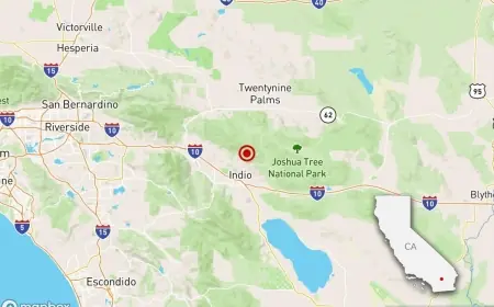 Earthquake Near Me : 4.9 Quake Near Indio Hills Shakes Southern California, Felt From Palm Springs to Los Angeles and San Diego