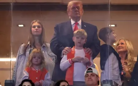 Trump Receives Rousing Welcome at Miami vs. Indiana Football Championship