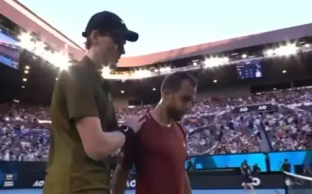 Sinner Triumphs at Australian Open as Gaston Retires Injured