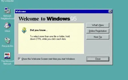 Microsoft Veteran Reveals Windows 95 Shift Restart Trick