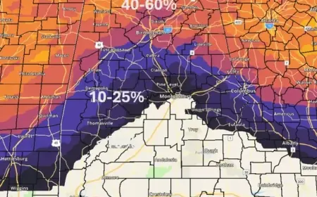 Alabama Braces for Winter Weather: Freezing Rain Forecast