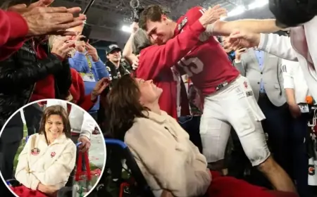 Fernando Mendoza Celebrates Victory with Tearful Tribute to His Mother Battling MS