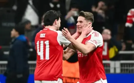 Arsenal Defeat Inter 3-1 to Clinch Champions League Top Two Finish