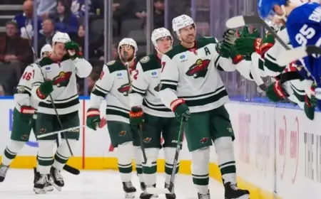 Foligno Secures First Hat Trick as Wild Edge Past Maple Leafs