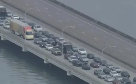 Fatal Accident Closes All Westbound Lanes on San Mateo-Hayward Bridge