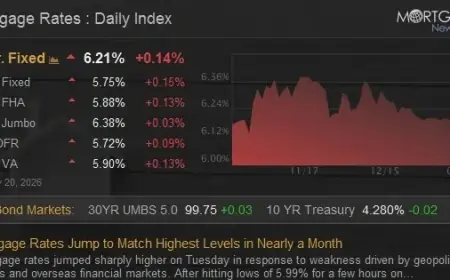 Mortgage Rates Surge to Match Month-High Levels