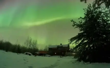 Stunning Timelapse Captures Northern Lights Illuminating the Yukon Sky