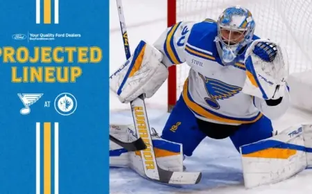 Projected Lineup Revealed for Jan. 20 Matchup in Winnipeg