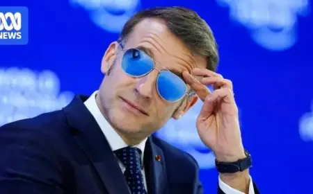 Emmanuel Macron’s Sunglasses Make Waves at Davos