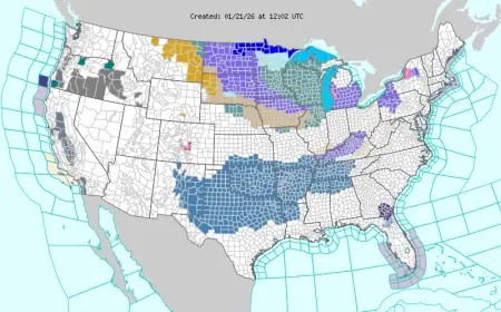 National Weather Service issues wide-ranging winter alerts as Arctic air and a high-impact storm threaten travel and power