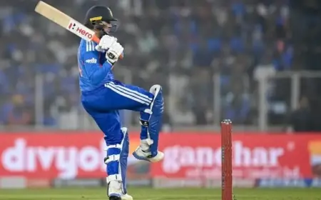 Abhishek Sharma Sets New Record with 22-Ball Fifty in T20I vs. New Zealand
