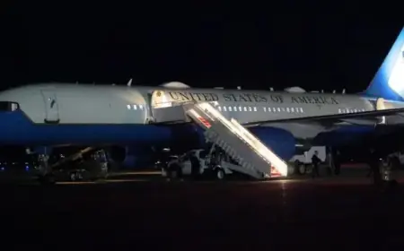 Air Force One U-Turn Delays Trump’s Davos Speech