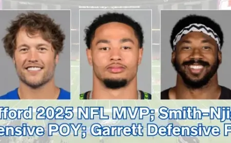 Stafford Wins PFWA NFL MVP; Smith-Njigba, Garrett Earn Top Honors