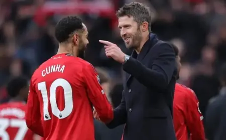 Carrick Favored for Man United Manager After Derby Win; Glasner Holds 25% Support