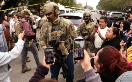 California Immigration Operation: Shooting and Car Crash Reported