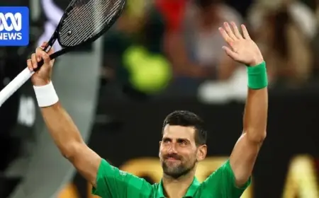 Novak Djokovic Takes Center Stage on Australian Open Day Five
