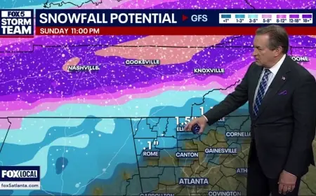 Atlanta Weather Forecast: Winter Storm Georgia Threat Brings Ice Storm Risk Sunday, With Snow in North Georgia