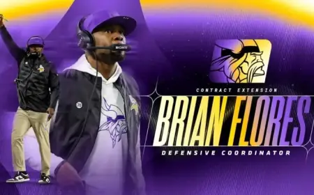 Vikings Extend Defensive Coordinator Brian Flores’ Contract