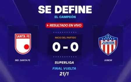 Live Superliga Action: Santa Fe vs Junior Results, Minute-by-Minute Coverage