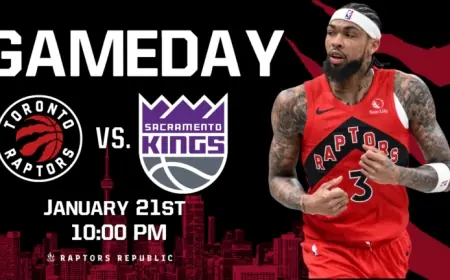 Raptors vs. Kings Showdown Set for January 21st