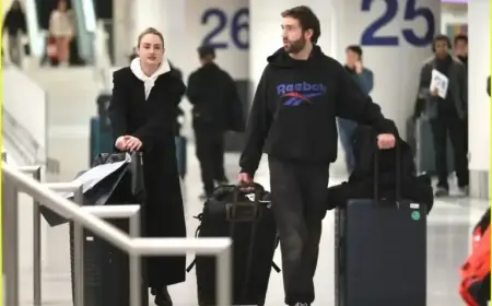 Grace Van Patten & Jackson White Fly Home After ‘Tell Me Lies’ Season 3 Launch