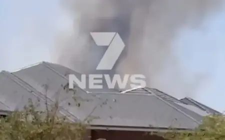 CFS Battles Bushfire Near Riverlea, North Adelaide