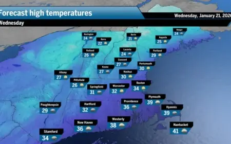 Clipper System Delivers Evening Snow Showers Wednesday