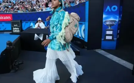 Naomi Osaka Shines in Sleek Look at Australian Open Debut