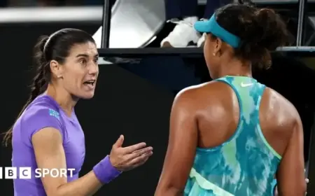 Naomi Osaka, Sorana Cirstea Share Awkward Handshake at 2026 Australian Open