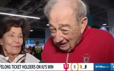 Dedicated Indiana Fan Celebrates ‘Privilege’ of Witnessing National Championship