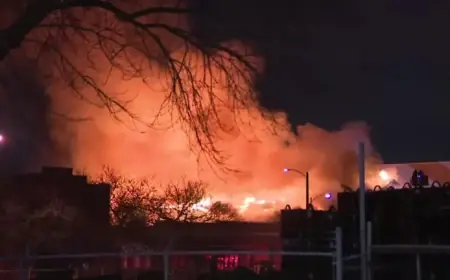 Crews Combat Massive 5-Alarm Fire at Milwaukee U-Haul Facility