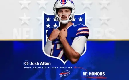 Josh Allen Named Finalist for AP 2025 NFL MVP Award