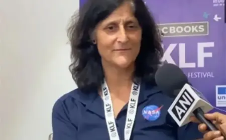 Sunita Williams: Imagination Fuels Dreams and Ideas at Kerala Literature Festival