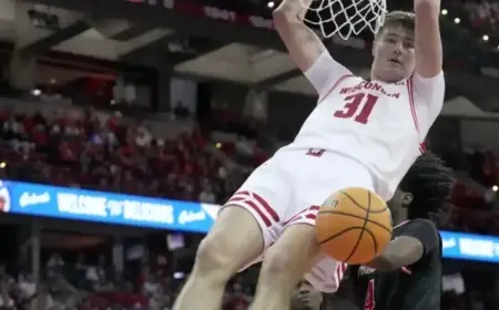 Badgers’ Starting Center Doubtful for Thursday Match Against Penn State