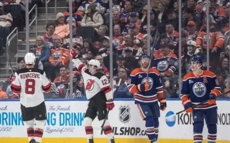 Devils Achieve 17-0-0 Record When Leading After Two Periods