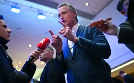 Newsom Taunts Trump in Davos, Claims ‘Rent-Free’ Space in President’s Mind
