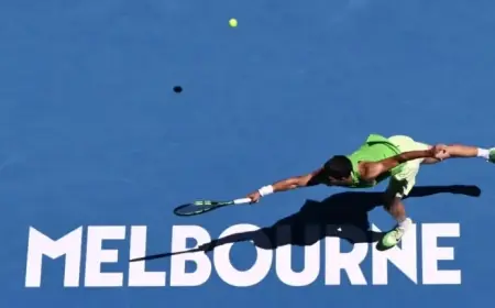 Alcaraz Celebrates 100 Grand Slam Matches in Borg-Inspired Style