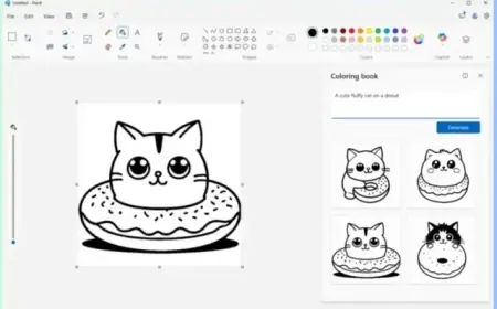 Microsoft Paint Introduces AI-Powered Coloring Book Feature