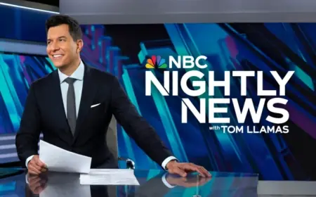 Tom Llamas Leads NBC Nightly News to Top in Key Demo Monday