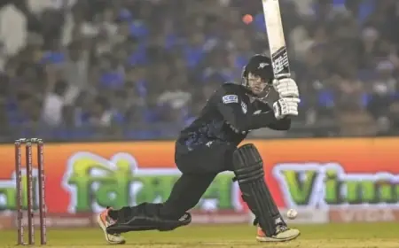 India vs New Zealand 2nd T20I: Suryakumar Hits Fifty; IND 196/3, NZ 208/6