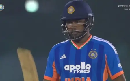 Sanju Samson’s Early Dismissal in IND vs NZ Sparks Online Reactions
