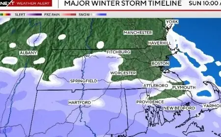 Massachusetts Weekend Snowstorm: Start and End Times Forecast
