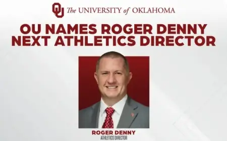 University of Oklahoma Names Roger Denny to Propel OU Athletics Forward