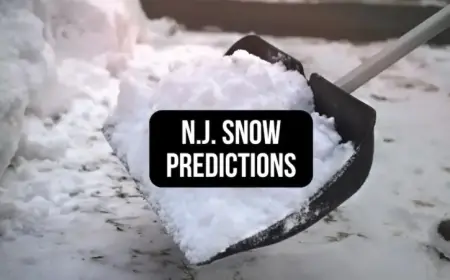 NJ Weather: Forecasters Predict Snow Totals for Weekend Winter Storm