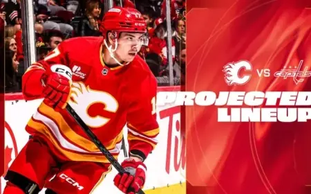 Flames vs. Capitals: Projected Lineup Revealed