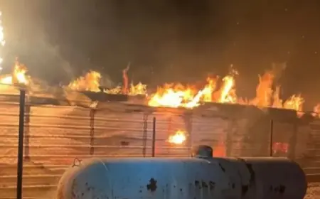 Firefighters Combat Significant Russellville Chicken House Blaze