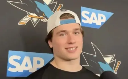 Celebrini Discusses Olympic Thrill, Praises Sherwood, Comforts Misa, Teases Reporters