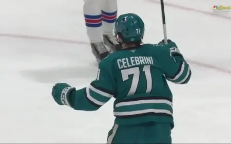 Celebrini Scores Second with Swift One-Timer